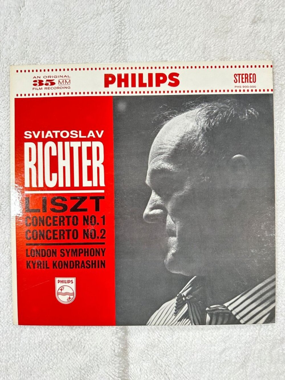 Sviatoslav Richter Liszt Piano Concertos Nos. 1 & 2 Vinyl LP Philips Stereo